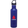 24 Oz. H2go Bolt Blue Stainless Steel Water Bottle